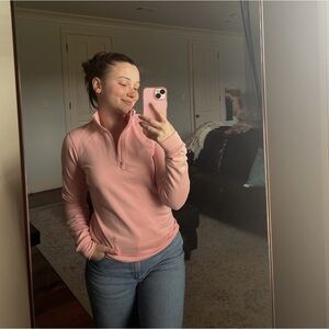 Nike pink quarter Zip